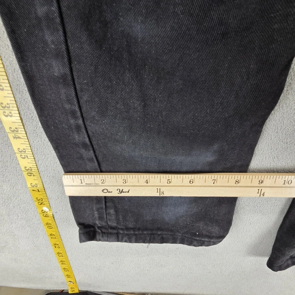 Vintage‎ Levis 501 Jeans Mens Black Straight Button Fly Made in USA Fits 30x32